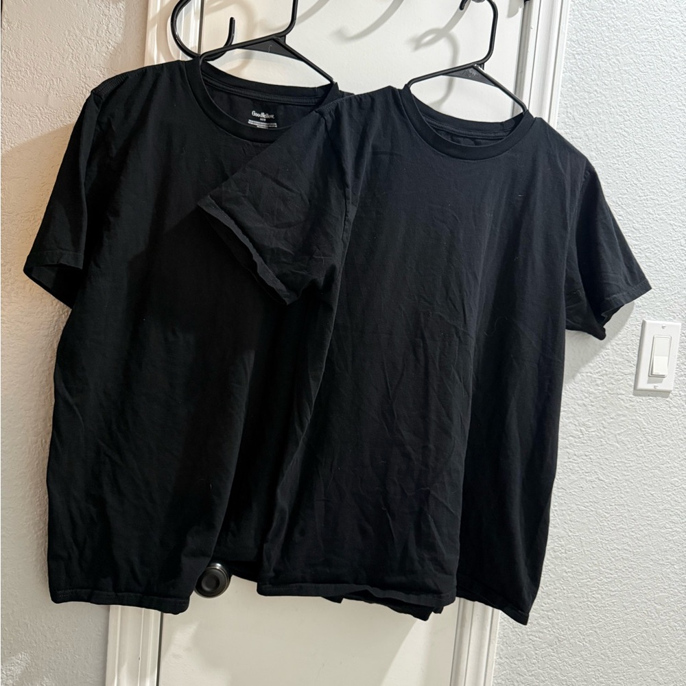 Lot of 2 Goodfellow & Co. Black T-Shirts